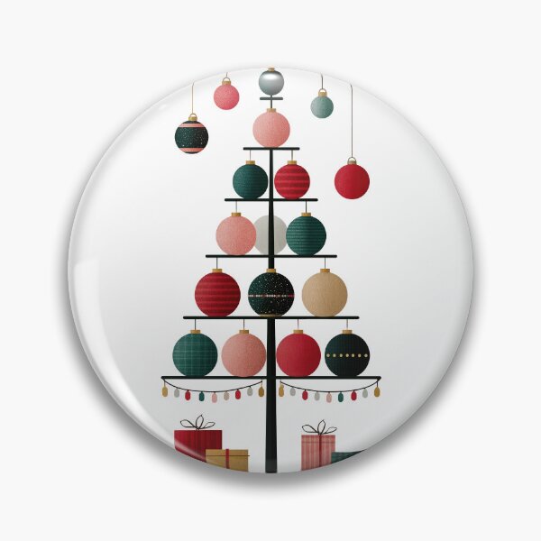 Item preview, Minimalist Geometric Ornament Christmas Tree Design designed and sold by colorful-white.