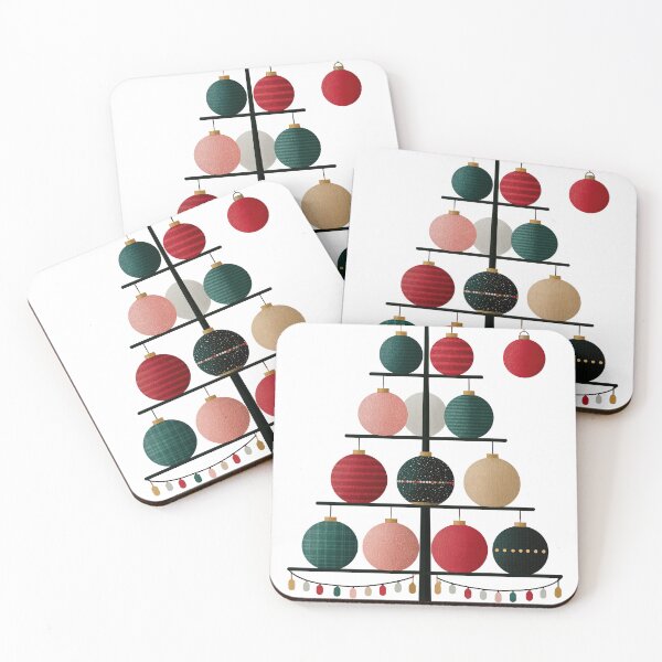 Item preview, Minimalist Geometric Ornament Christmas Tree Design designed and sold by colorful-white.