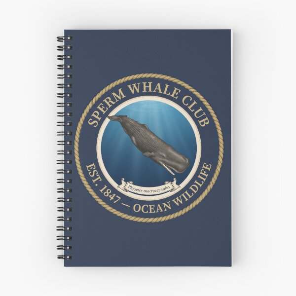 Item preview, Sperm Whale Club Vintage Badge Ocean Wildlife designed and sold by CalmCapy Co.