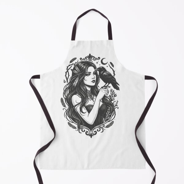 Item preview, Dark Feminine Gothic Witch and Raven Vintage designed and sold by SOUFIANE1991.