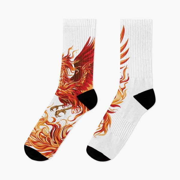 Item preview, Vibrant Red and Orange Fire Phoenix Illustration designed and sold by TrendyGalaxy.