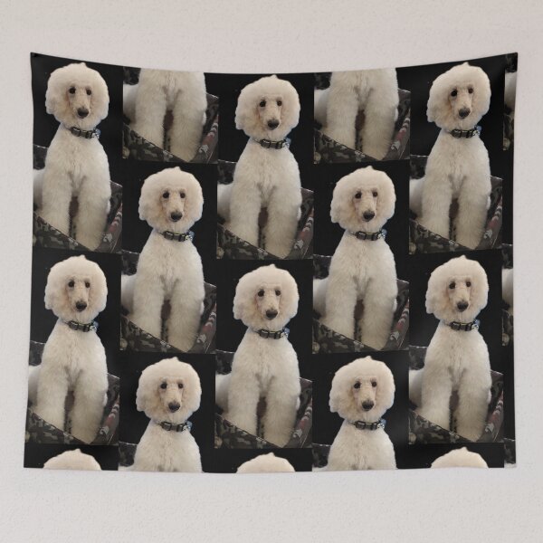Item preview, Fluffy White Poodle Dog Portrait designed and sold by pbchan.