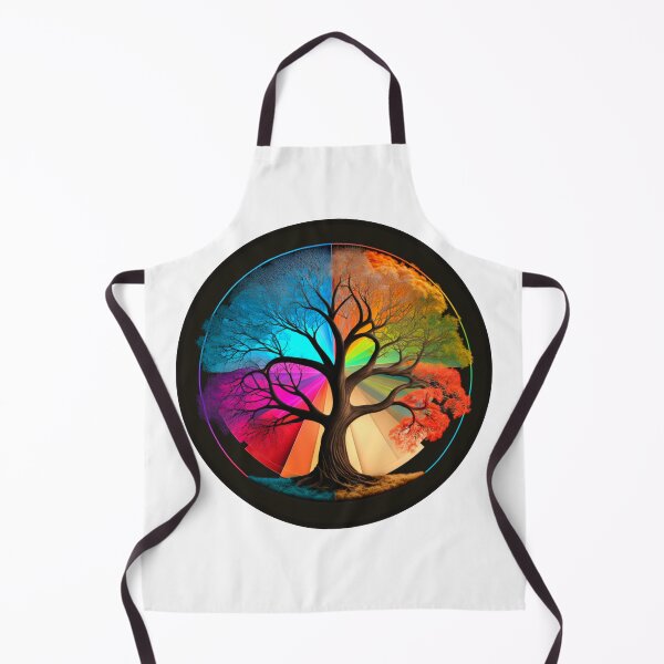 Item preview, Four Seasons Tree in a Dark Circle designed and sold by RAGANADesign.