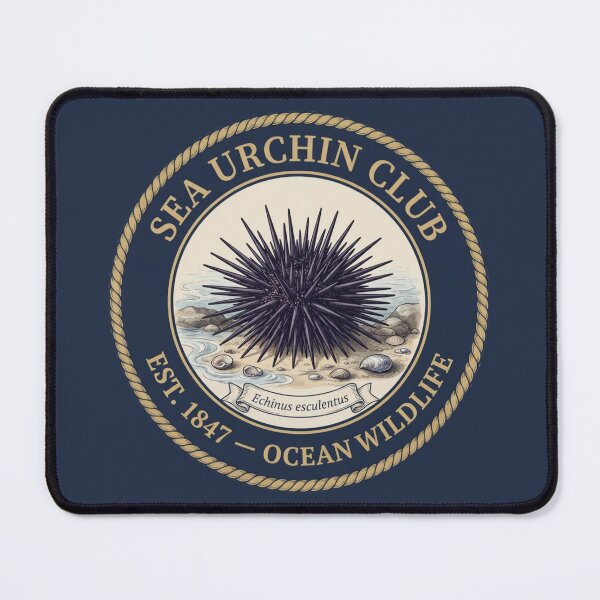 Item preview, Sea Urchin Club Vintage Badge Ocean Wildlife designed and sold by CalmCapy Co.