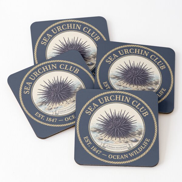 Item preview, Sea Urchin Club Vintage Badge Ocean Wildlife designed and sold by CalmCapy Co.