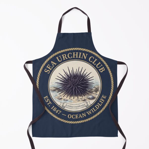 Item preview, Sea Urchin Club Vintage Badge Ocean Wildlife designed and sold by CalmCapy Co.