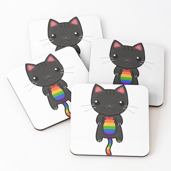 Item preview, Gay Pride Cat 2 designed and sold by Feefers-98.