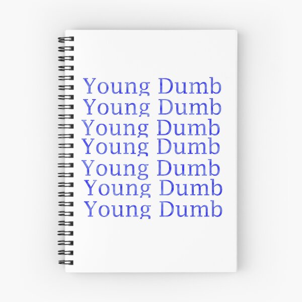 Item preview, Young Dumb Typography designed and sold by EllieBussau.