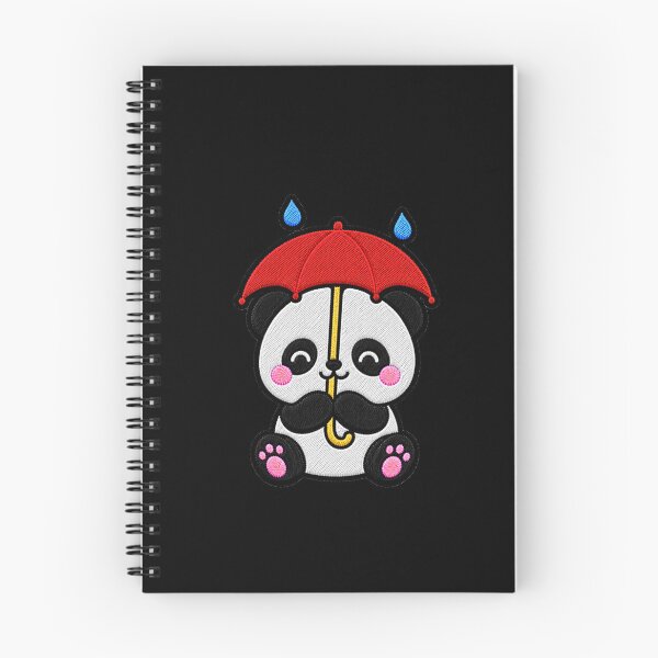 Item preview, Cute Panda Holding Red Umbrella Kawaii Embroidery Patch designed and sold by ColorSplash123.