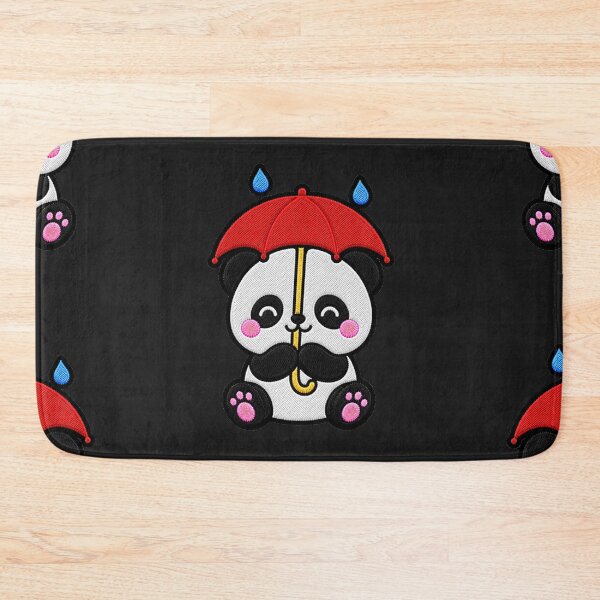 Item preview, Cute Panda Holding Red Umbrella Kawaii Embroidery Patch designed and sold by ColorSplash123.