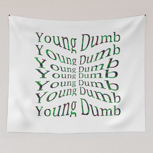 Item preview, Young Dumb Typography designed and sold by EllieBussau.
