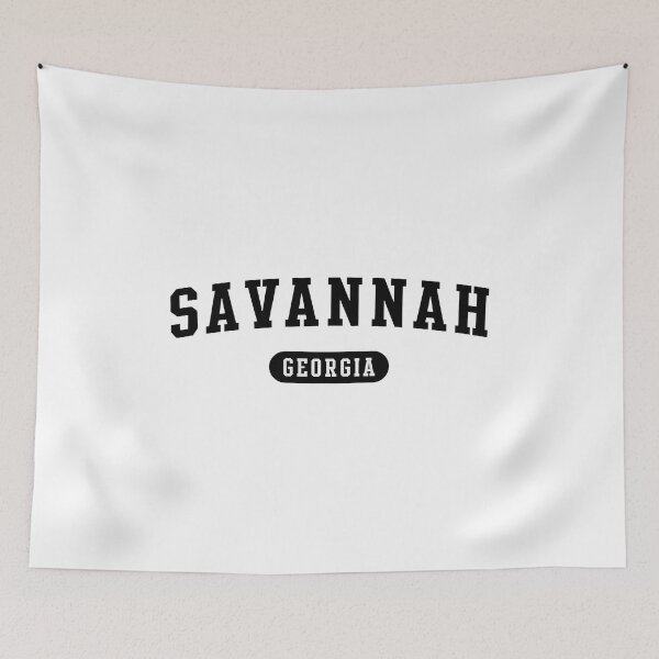 Item preview, Savannah Georgia Retro Collegiate Style Text designed and sold by SoyLamderma.