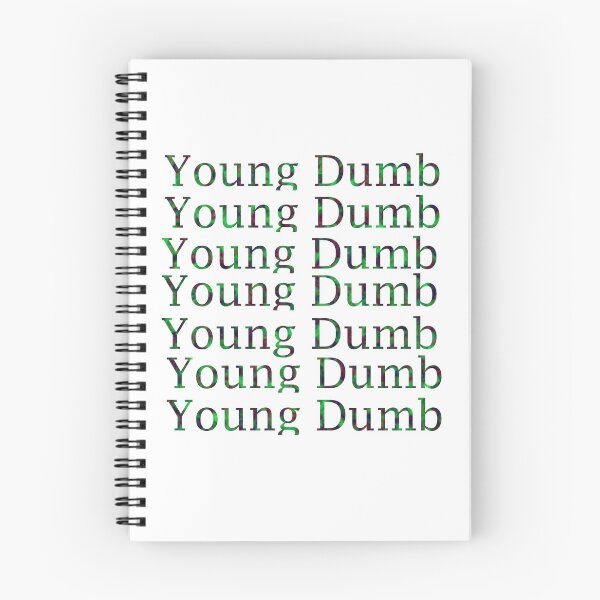 Item preview, Young Dumb Typography designed and sold by EllieBussau.