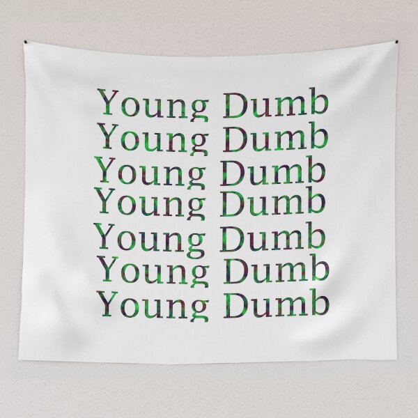 Item preview, Young Dumb Typography designed and sold by EllieBussau.