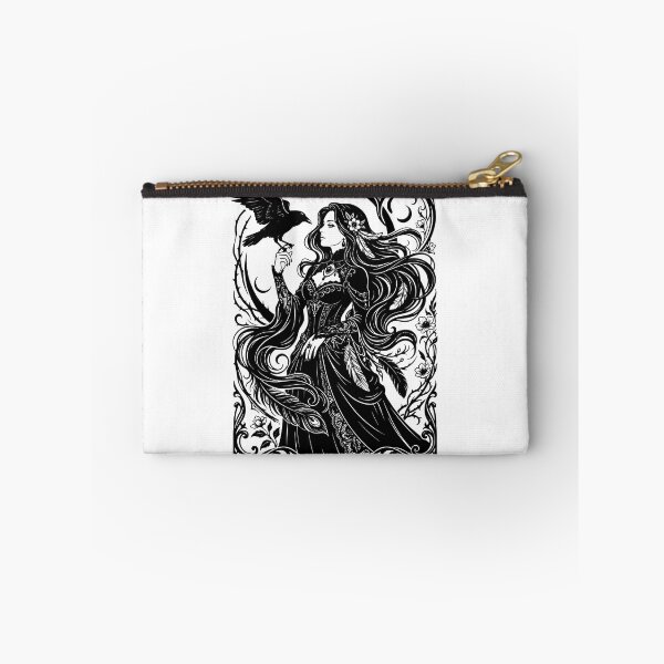 Item preview, Dark Feminine  Gothic Witch and Raven Vintage designed and sold by SOUFIANE1991.