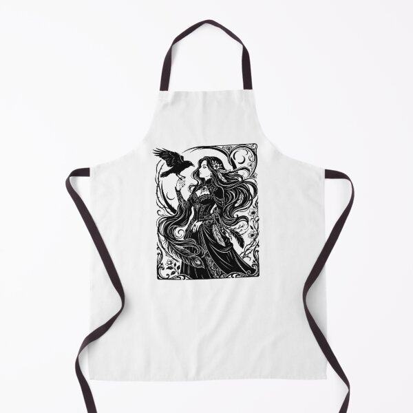 Item preview, Dark Feminine Gothic Witch and Raven Vintage designed and sold by SOUFIANE1991.