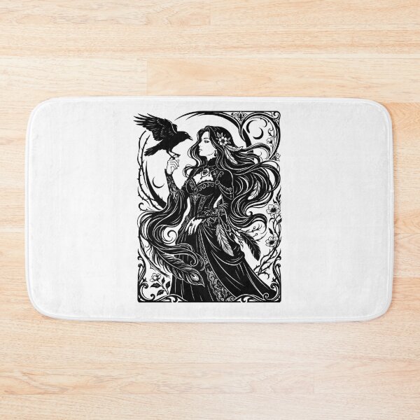 Item preview, Dark Feminine  Gothic Witch and Raven Vintage designed and sold by SOUFIANE1991.