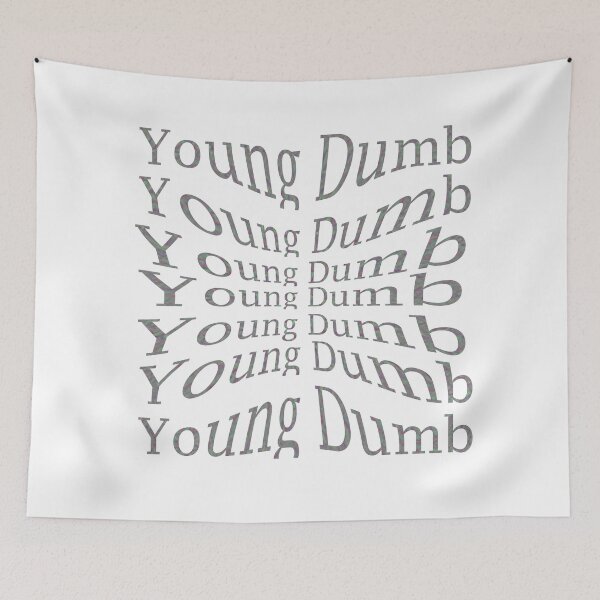 Item preview, Young Dumb Typography designed and sold by EllieBussau.