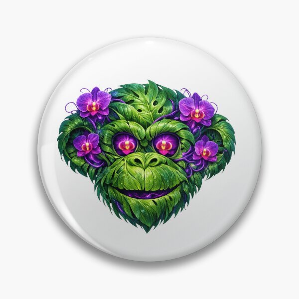 Item preview, Julius the monkey in the neon jungle designed and sold by teemix.