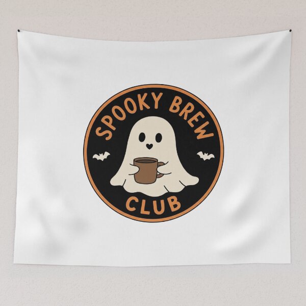 Item preview, Cute Ghost Holding Coffee Mug / Spooky Brew Club designed and sold by LuloCreative.