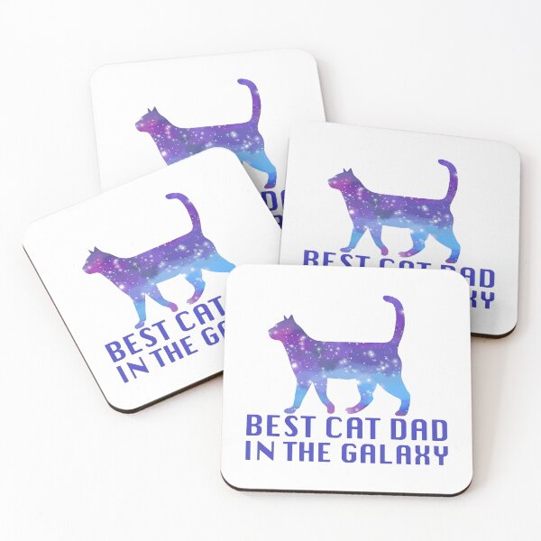 Item preview, Best Cat Dad Galaxy Space Cat Gift Idea designed and sold by SoyLamderma.