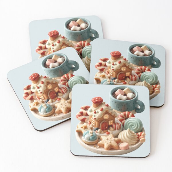 Item preview, Sweet Gingerbread House and Winter Cocoa Art designed and sold by colorful-white.