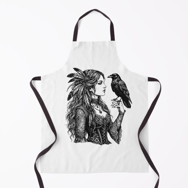 Item preview, Dark Feminine Gothic Witch and Raven Vintage designed and sold by SOUFIANE1991.