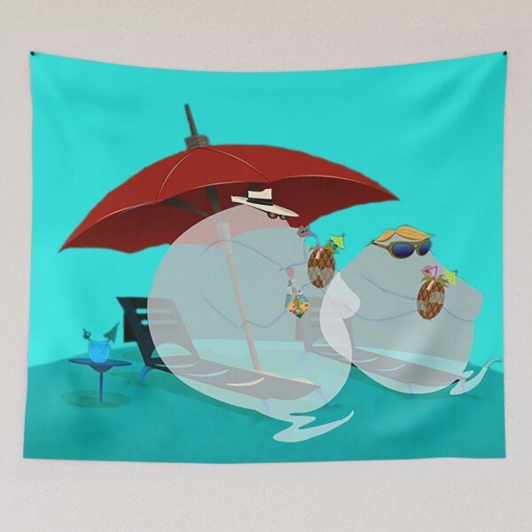 Item preview, Mr. White and Mr. White on the Beach designed and sold by QueenAlicorn.
