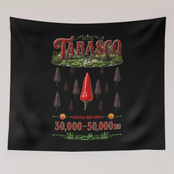 Item preview, Tabasco: Pepper & Scoville Heat Units designed and sold by Jessie Slamwhorella.