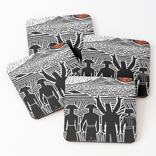 Item preview, Linocut Inspire " voila"  designed and sold by lembayung senja studio.
