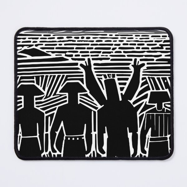 Item preview, Linocut Inspire " voila"  designed and sold by lembayung senja studio.