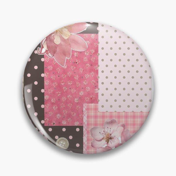 Item preview, Vintage Floral Patchwork – Pink Cottagecore Quilt Aesthetic designed and sold by xWhimsyDreamsx.