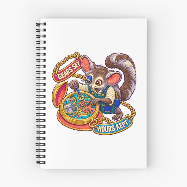 Item preview, Labor Day Aye-Aye Watchmaker – Gears Set Hours Kept designed and sold by Jaani-T.