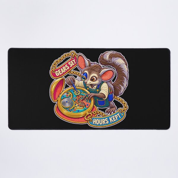 Item preview, Labor Day Aye-Aye Watchmaker – Gears Set Hours Kept designed and sold by Jaani-T.