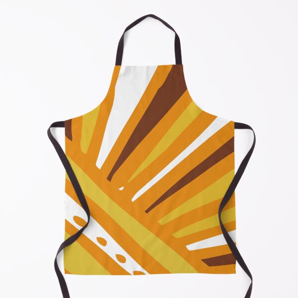 Item preview, Mid-Century Modern Bright Yellow And Tangerine Geometric designed and sold by DEC02.
