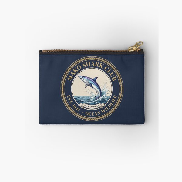 Item preview, Mako Shark Club Vintage Badge Ocean Wildlife designed and sold by CalmCapy Co.
