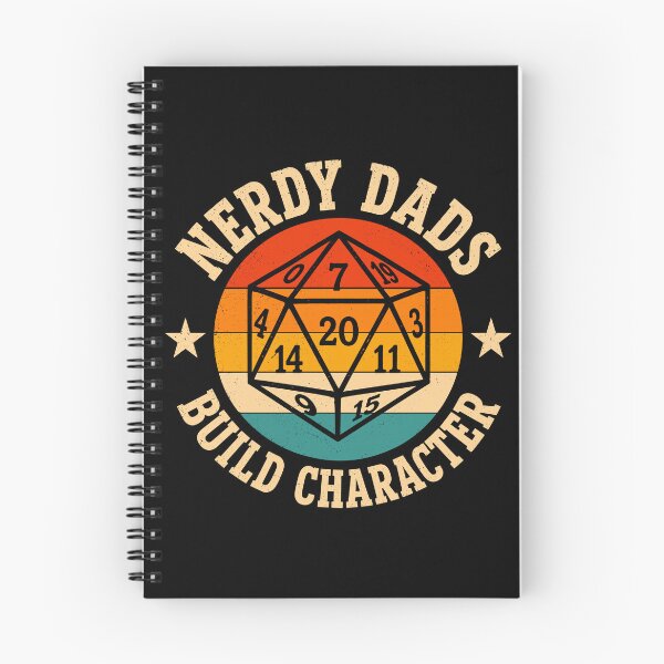 Item preview, D20 Nerdy Dad Build Character Tabletop RPG Gamer designed and sold by gordonbwyashop.