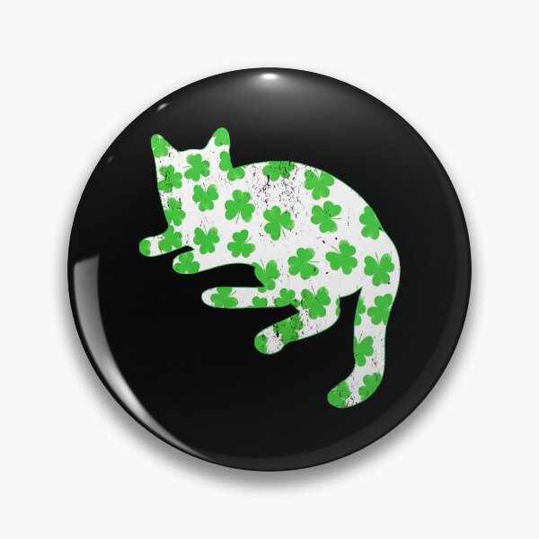 Item preview, Distressed Shamrock Cat St. Patrick's Day Lucky Feline designed and sold by SoyLamderma.