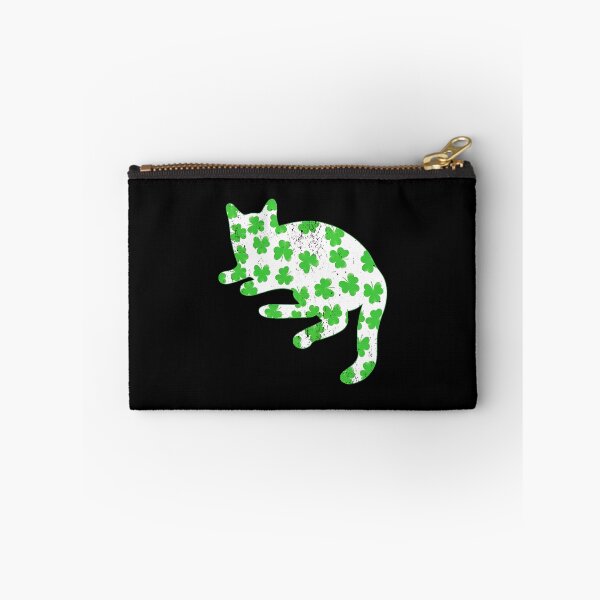Item preview, Distressed Shamrock Cat St. Patrick's Day Lucky Feline designed and sold by SoyLamderma.