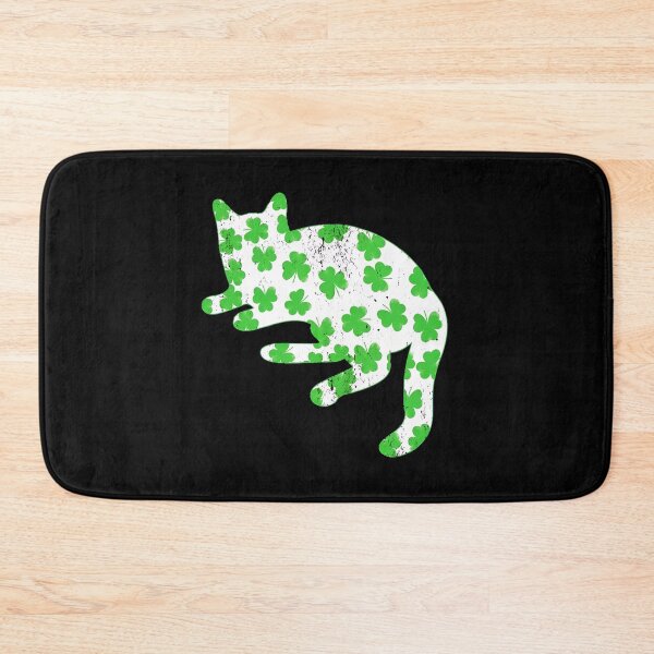 Item preview, Distressed Shamrock Cat St. Patrick's Day Lucky Feline designed and sold by SoyLamderma.
