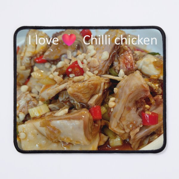 Item preview, I Love Chilli Chicken – Authentic Spicy Sichuan-Style Culinary Photography designed and sold by pbchan.