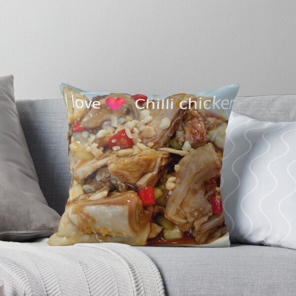 Item preview, I Love Chilli Chicken – Authentic Spicy Sichuan-Style Culinary Photography designed and sold by pbchan.