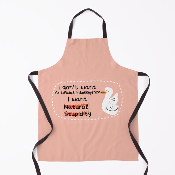 Item preview, I don't want AI I want natural stupidity designed and sold by fluffyfamcraft.
