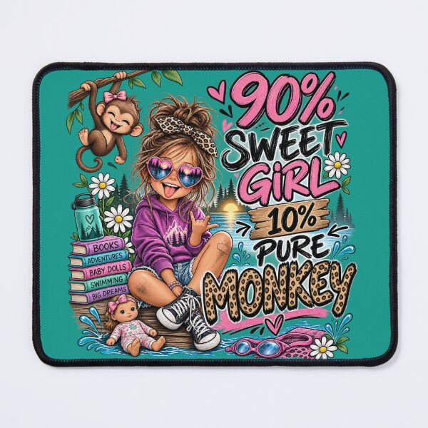 Item preview, 90% Sweet Girl 10% Pure Monkey  designed and sold by OutlanderDesigns.