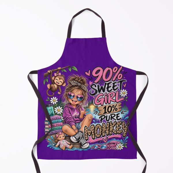 Item preview, 90% Sweet Girl 10% Pure Monkey designed and sold by OutlanderDesigns.