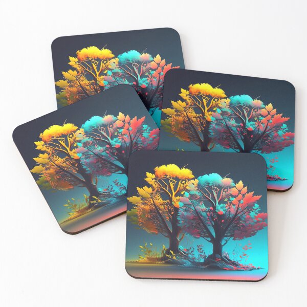 Item preview, Two Trees Under a Turquoise Sky designed and sold by RAGANADesign.