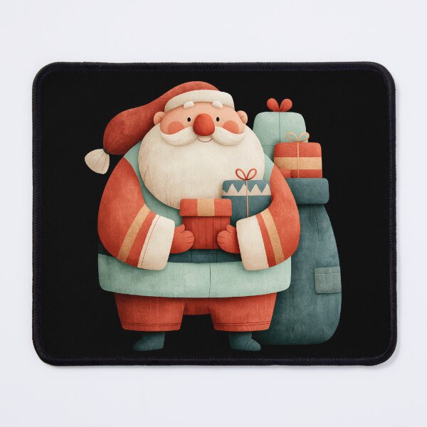 Item preview, Cute Textured Santa Claus with Holiday Gifts designed and sold by colorful-white.