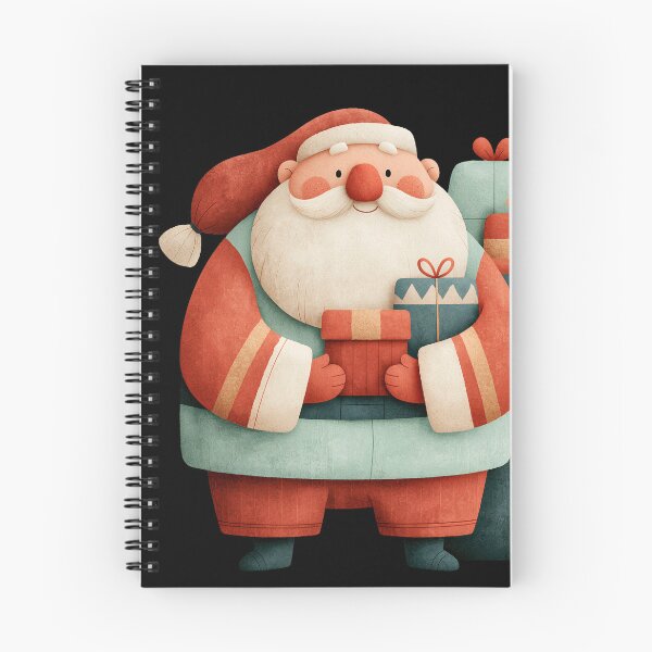 Item preview, Cute Textured Santa Claus with Holiday Gifts designed and sold by colorful-white.