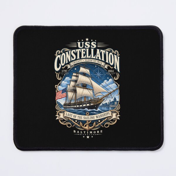 Item preview, USS Constellation Vintage Naval Ship | Historic Sailing Warship Baltimore | Maritime Heritage designed and sold by ritach11.