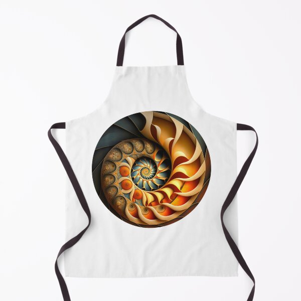 Item preview, Golden Spiral with Amber Bubbles designed and sold by RAGANADesign.